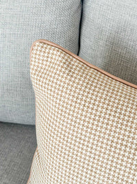 norsuSTUDIO Cushions norsu STUDIO - Forma Collection - Eden Lumbar Cushion, Honey Houndstooth 90 x 40cm