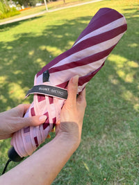 BLUNT Metro Umbrella Desert Rose with compact design and durable, weatherproof canopy inspired by Australian Sturt Desert Rose petals