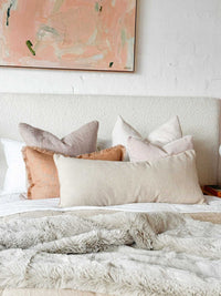 norsuSTUDIO Cushions norsu STUDIO - Forma Collection - Eden Lumbar Cushion, Honey Houndstooth 90 x 40cm