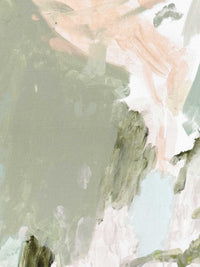 Oak framed Vanni limited edition Blushing Meadows abstract canvas print 76x100cm