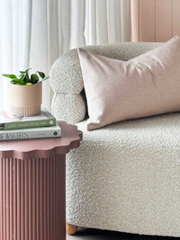 Norsu Interiors Side Table Floret Wood Side Table, rust