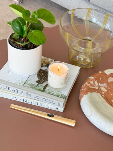 Flint Candle Lighter Flint - Rechargeable Lighter - Gold