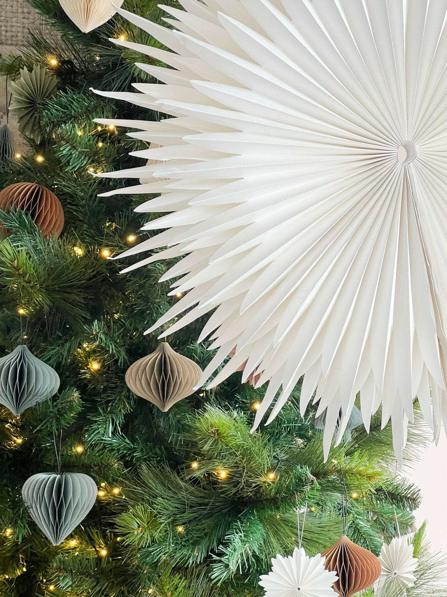 Nordic Rooms Christmas Decorations Window & Wall Hanging Star Ornament, Off-White - Various Sizes