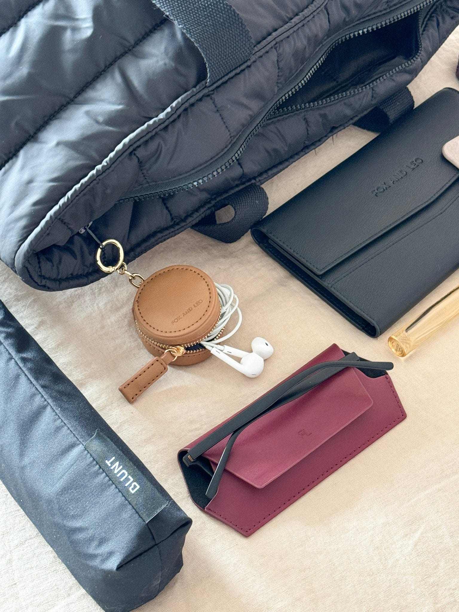 Fox and Leo Sunglasses Fox and Leo Glasses Case, Burgundy