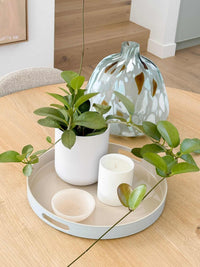 Norsu Interiors Trays Rowan Tone Tray, Oatmeal/Powder Blue