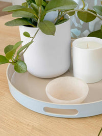 Norsu Interiors Trays Rowan Tone Tray, Oatmeal/Powder Blue