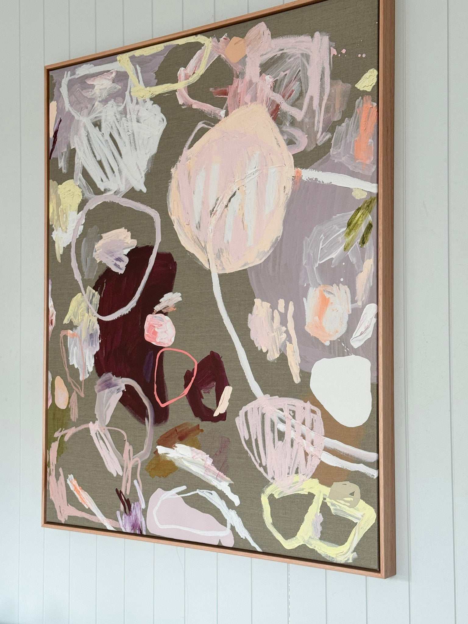 Rebecca Koerting Art Canvas Print Untamed Energy 100x125cm abstract artwork vibrant colors