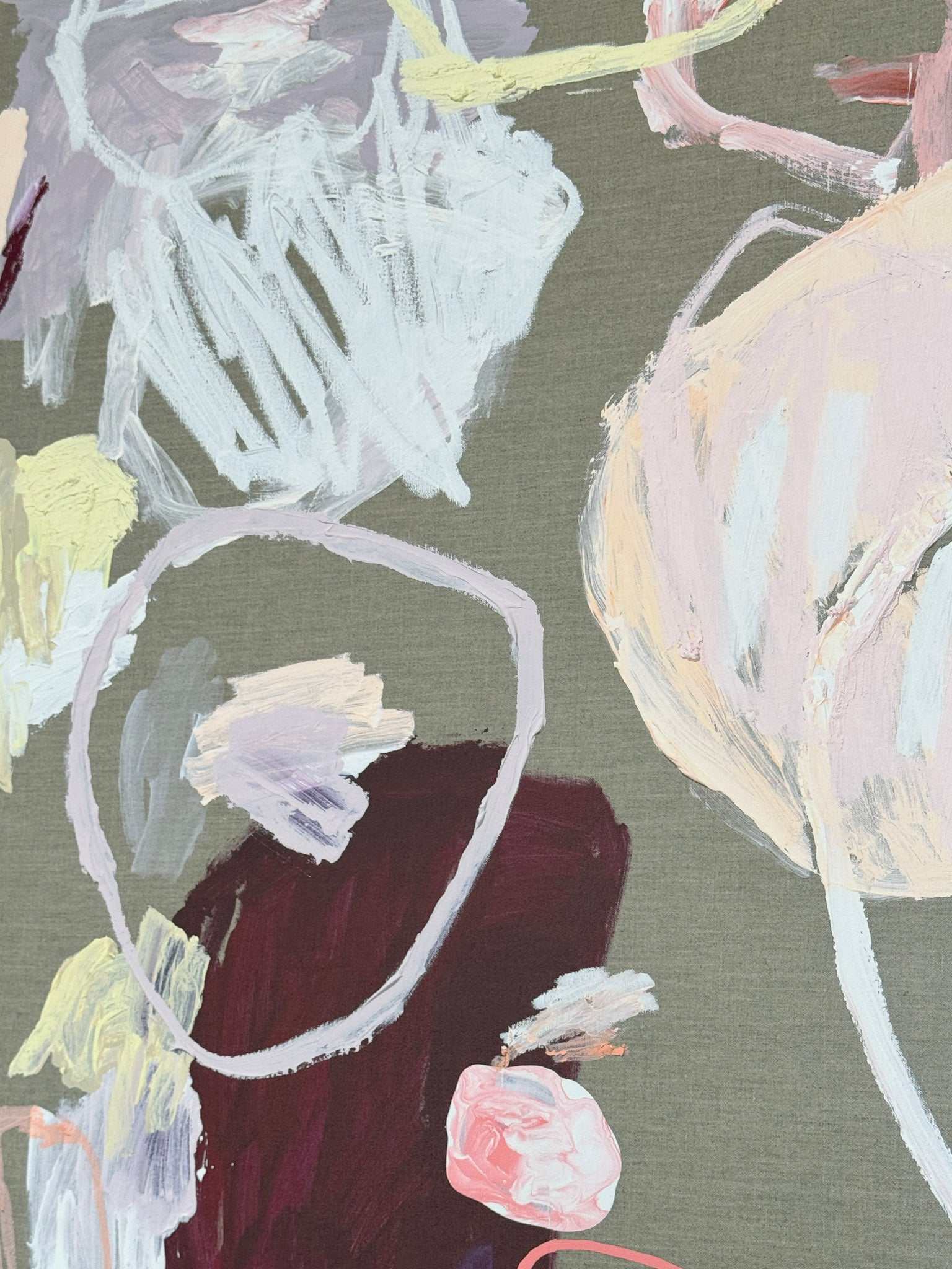 Rebecca Koerting limited edition abstract art canvas print Untamed Energy 100x125cm