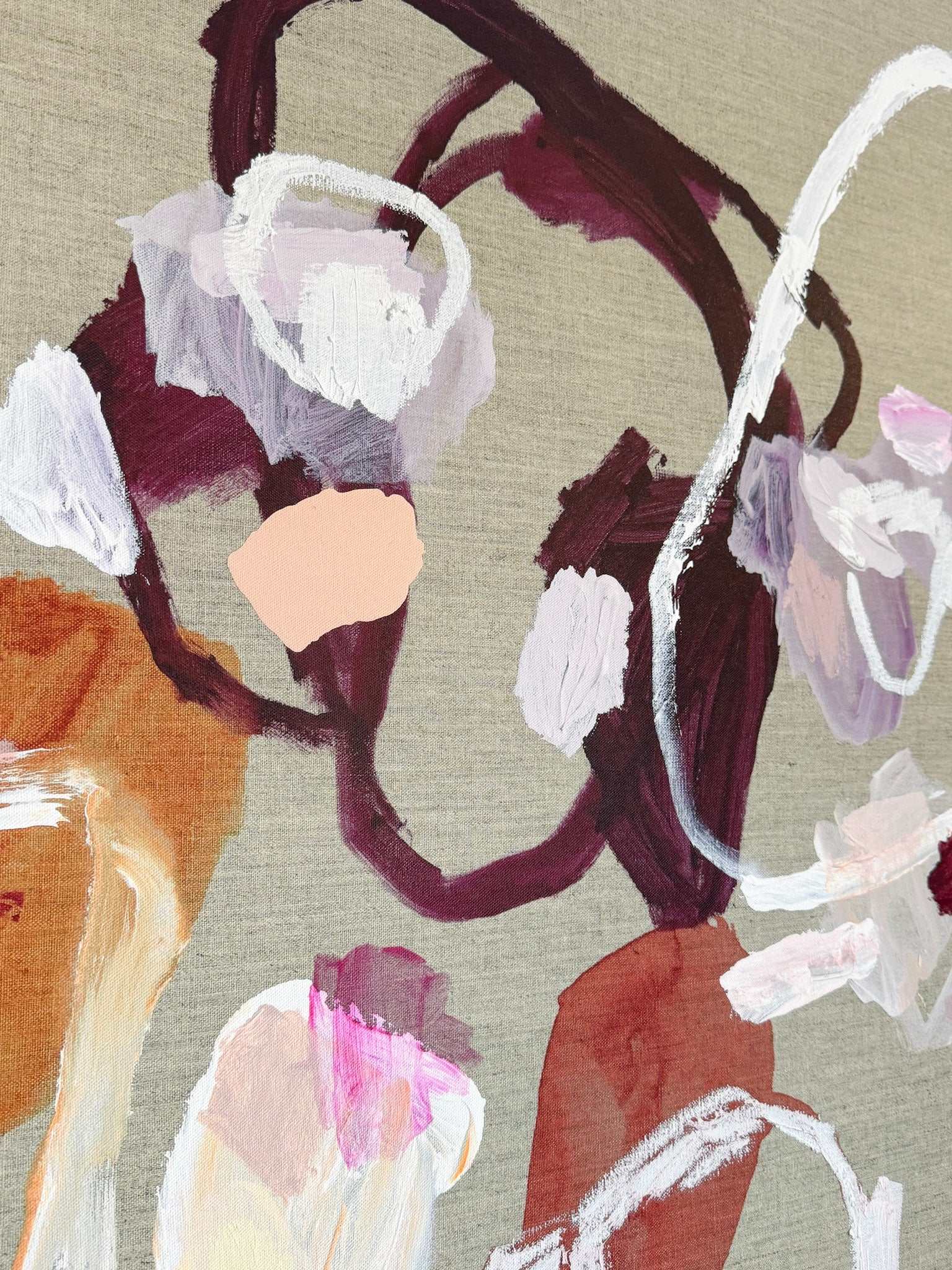 Rebecca Koerting limited edition abstract canvas print Stories of You 90x120cm vibrant wall art