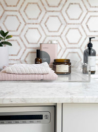 norsu Studio scalloped clear Perspex rectangle tray with signature edge, stylish and durable