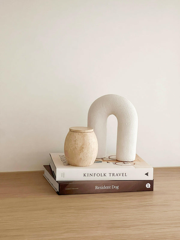 CoTheory Accessories CoTheory Collector Cannister - Beige Travertine (7921184342265)