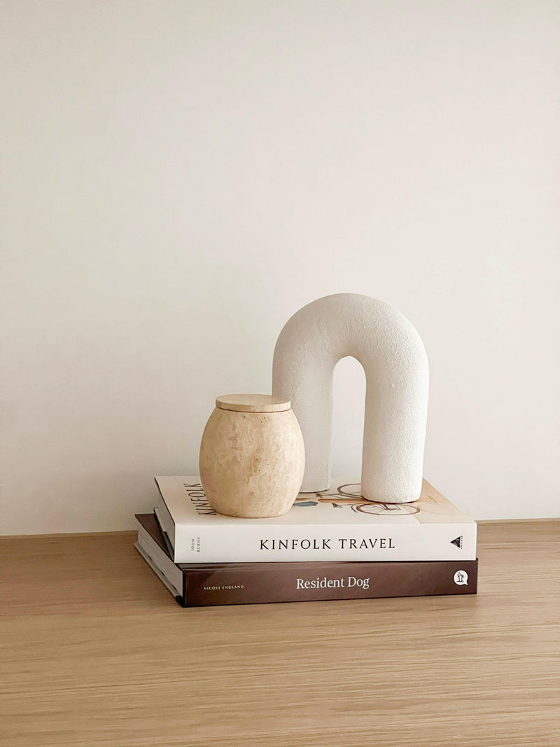 CoTheory Accessories CoTheory Collector Cannister - Beige Travertine (7921184342265)