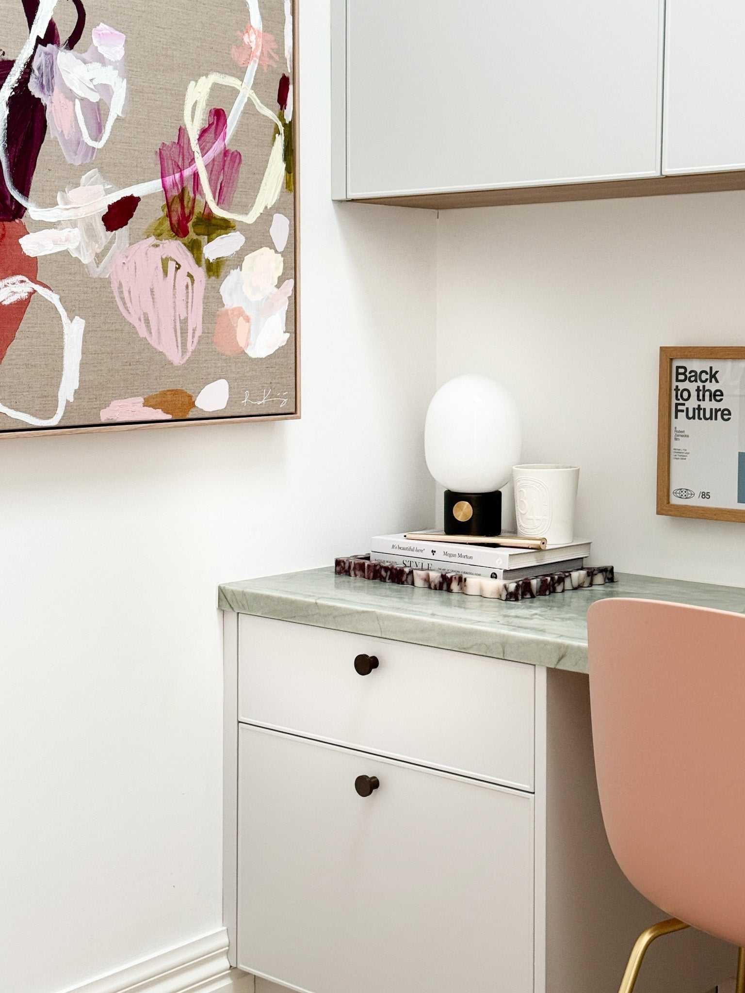 Rebecca Koerting Art Canvas limited edition abstract print Blushing Meadows on premium 340 GSM canvas