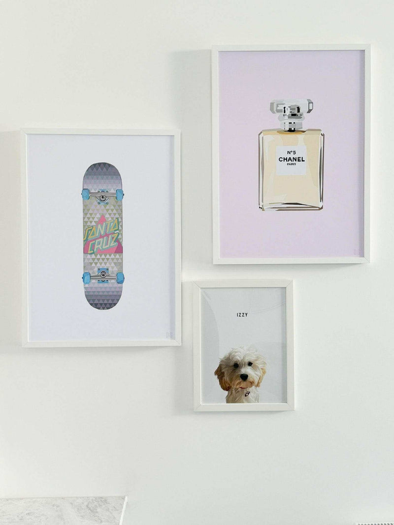 DG Designs Dom Gauci Pink Parfum kids art print on museum quality paper unframed rolled in tube