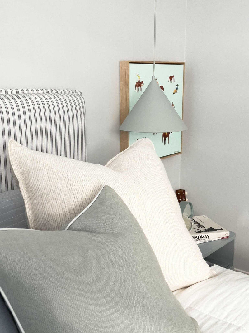 Lottie Rae Fine Art Gangstas' Paradise 50x50cm oak framed canvas print in bedroom setting