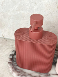 Rose Sid Resin Dispenser with ridged grip for kitchen and bathroom use