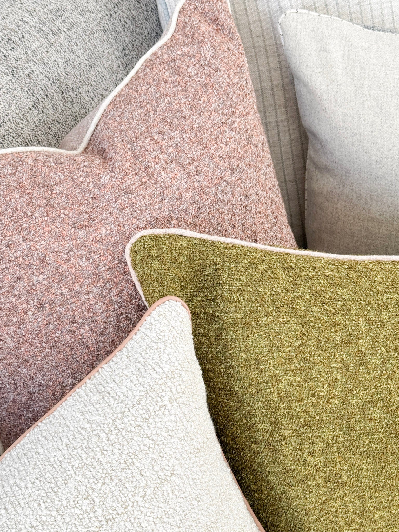 norsuSTUDIO Cushions norsu STUDIO - Forma Collection - Elysian Cushion, reversible Blush 60 x 60cm