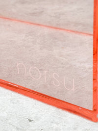 norsu Studio Perspex scalloped drinks bucket in ochre for stylish entertaining
