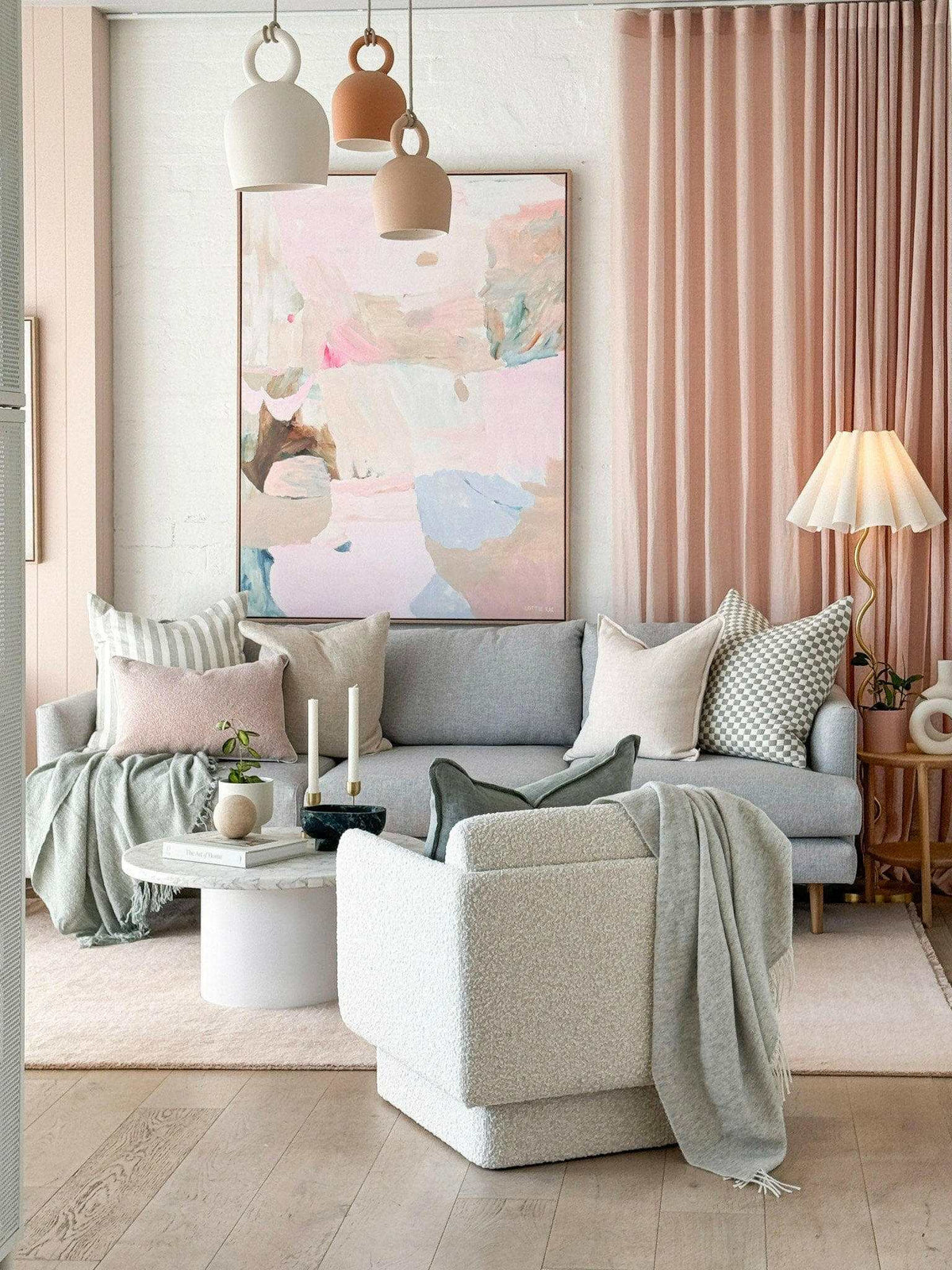 Lottie Rae Prints Oak framed Lottie Rae New Beginnings Fine Art Canvas Print, 76x100cm - store pick up only