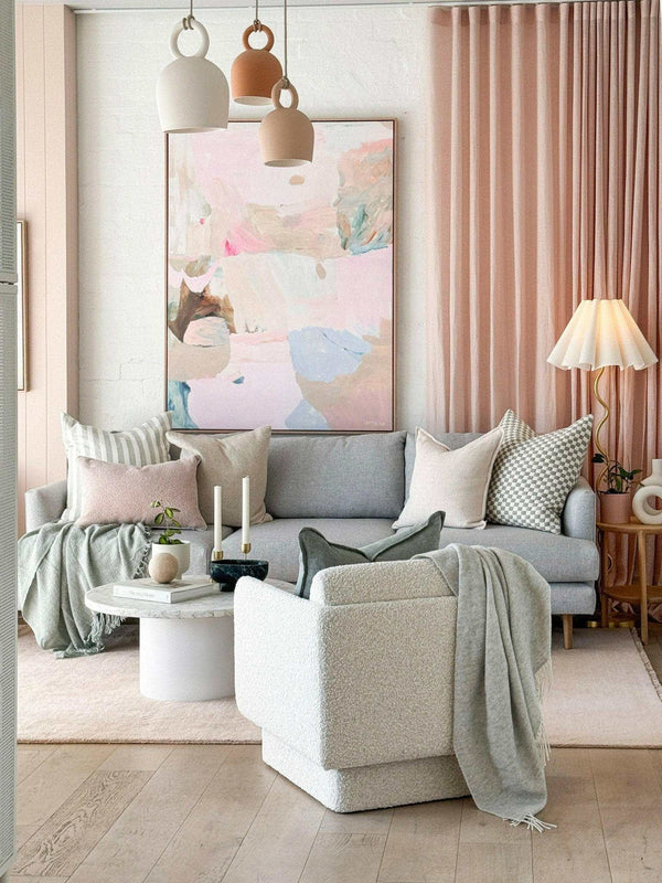 Lottie Rae Prints Oak framed Lottie Rae New Beginnings Fine Art Canvas Print, 76x100cm - store pick up only