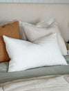 L&M Home Cushions L&M Ava Pure Linen Cushion, Chalk, 65 x 45cm