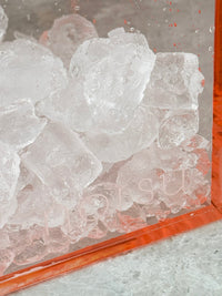 norsu Studio ochre perspex scalloped drinks bucket for stylish entertaining