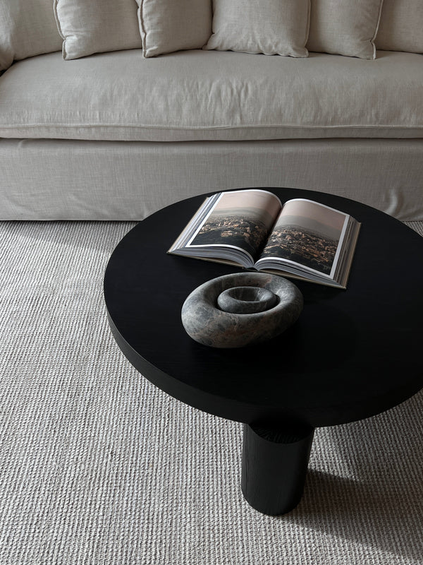 CoTheory Eclipse Sculpted Bowl - Tundra Grey Marble