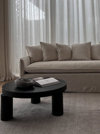 CoTheory Eclipse Sculpted Bowl - Tundra Grey Marble