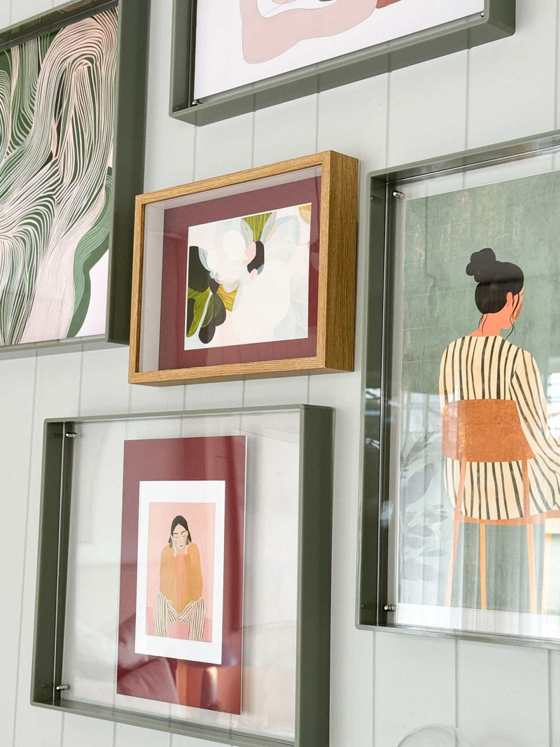 norsu STUDIO A4 Burgundy matboard framing 6x8 artwork for enhanced presentation and protection