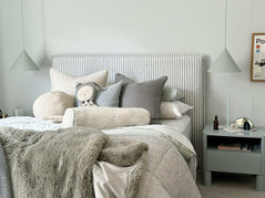 norsu interiors Beds norsu Slip Cover Bedhead, Cape Stone