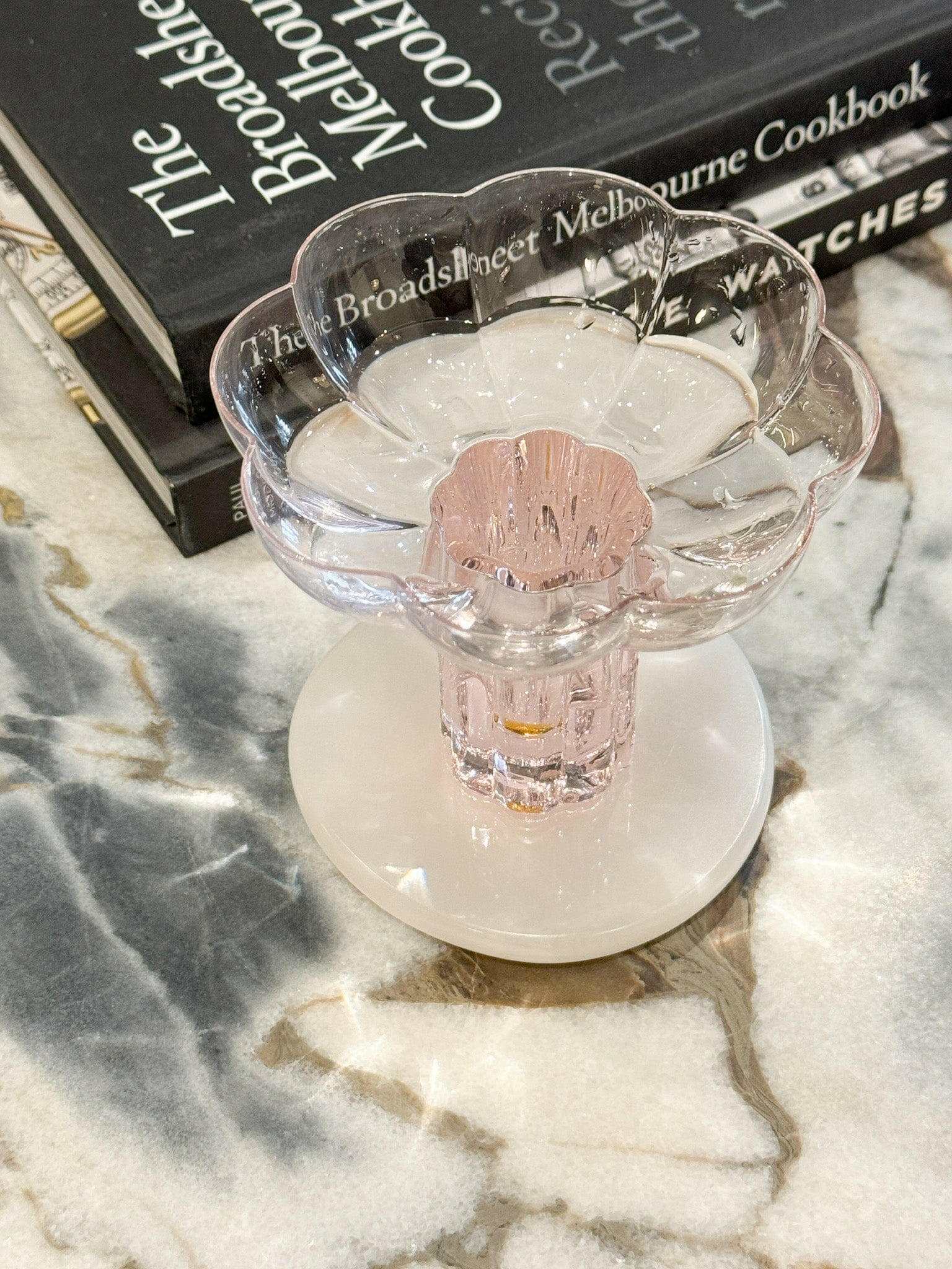 Black Blaze White Onyx Marble Coaster set with irregular circular design protecting surfaces with natural stone charm