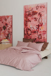 Cherry Bowl Bloom print styled in an interior