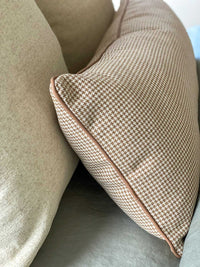 norsuSTUDIO Cushions norsu STUDIO - Forma Collection - Eden Lumbar Cushion, Honey Houndstooth 90 x 40cm