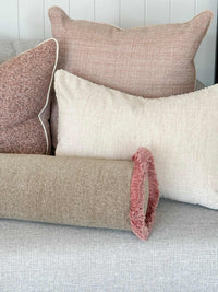 norsuSTUDIO Cushions norsu STUDIO - Forma Collection - Geo Bolster Cushion, Olive