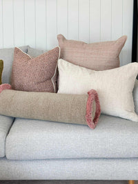 norsuSTUDIO Cushions norsu STUDIO - Forma Collection - Geo Bolster Cushion, Olive