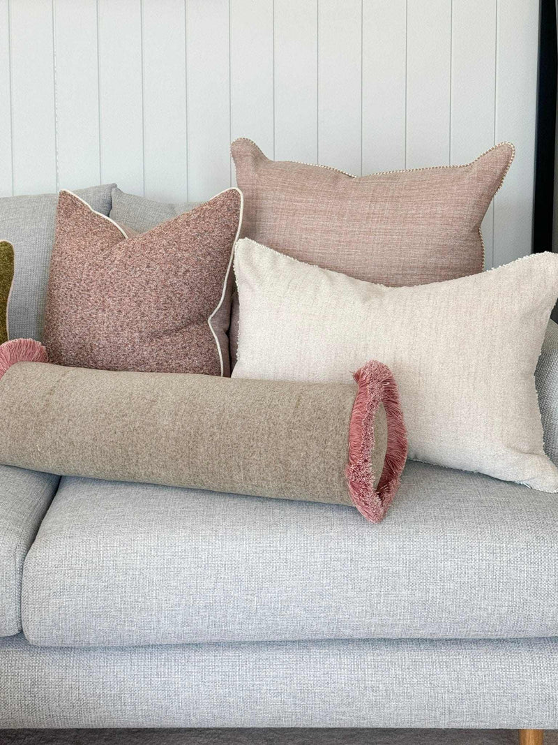 norsuSTUDIO Cushions norsu STUDIO - Forma Collection - Geo Bolster Cushion, Olive