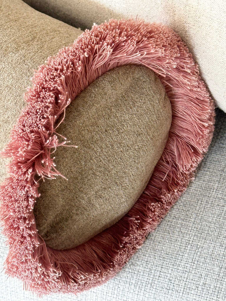 norsuSTUDIO Cushions norsu STUDIO - Forma Collection - Geo Bolster Cushion, Olive