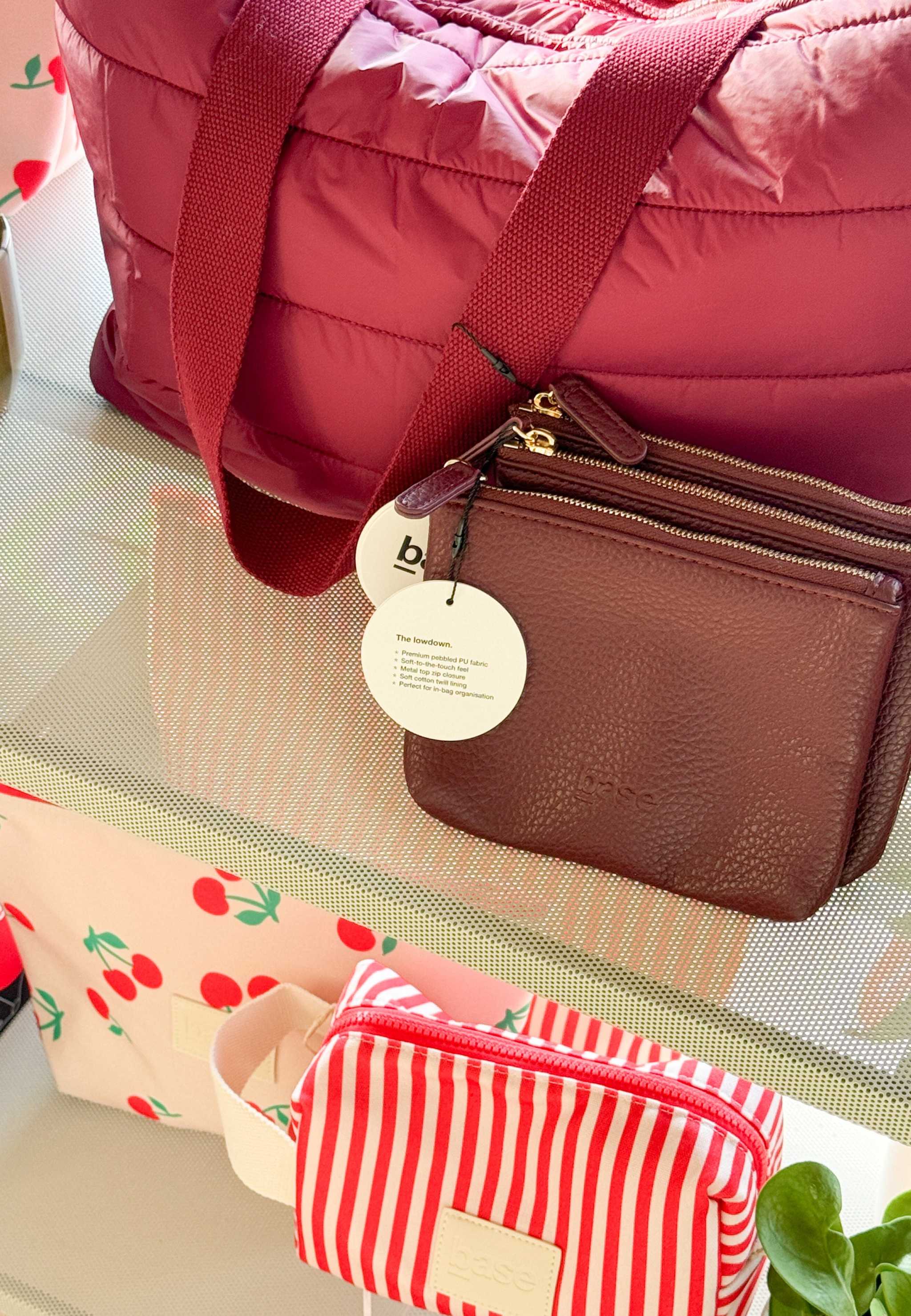 Base Supply Travel Bag Base Supply Petite Base Bag - Burgundy