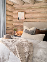 Pelage Faux Fur Throw - Taupe