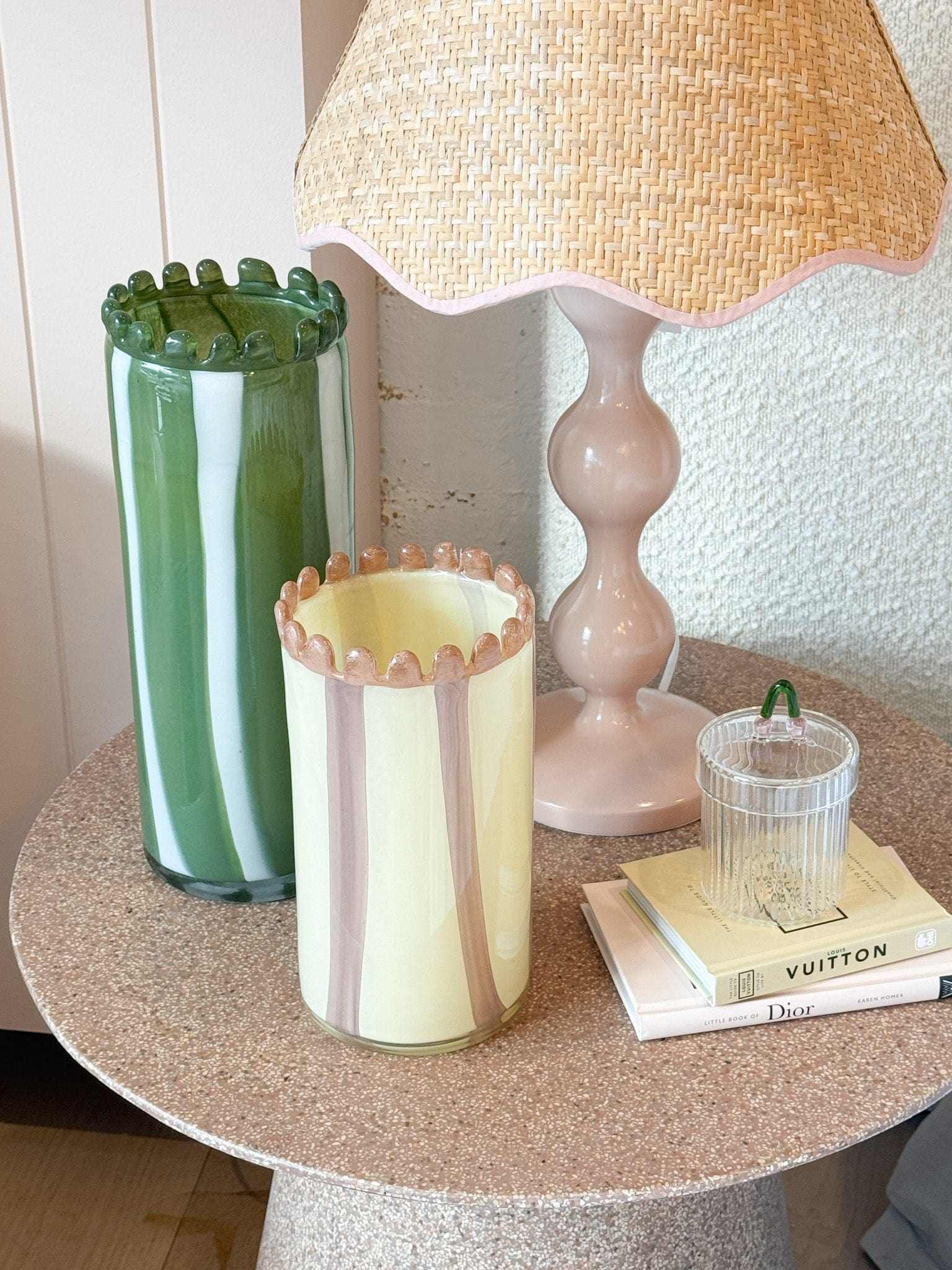 Norsu Interiors Vase Vienna Glass Vase, Large - Green