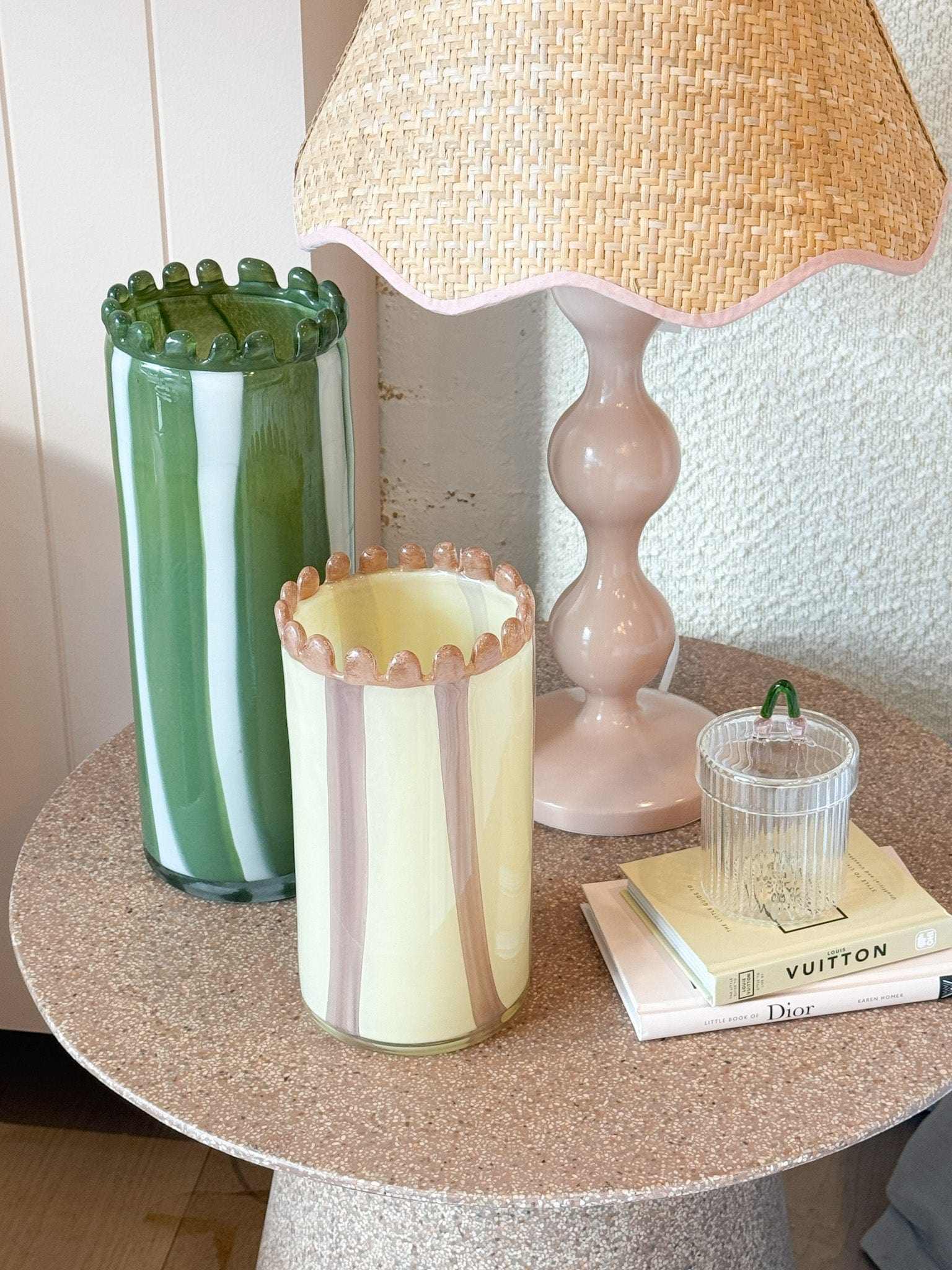 Norsu Interiors Vase Vienna Glass Vase, Small - Nude