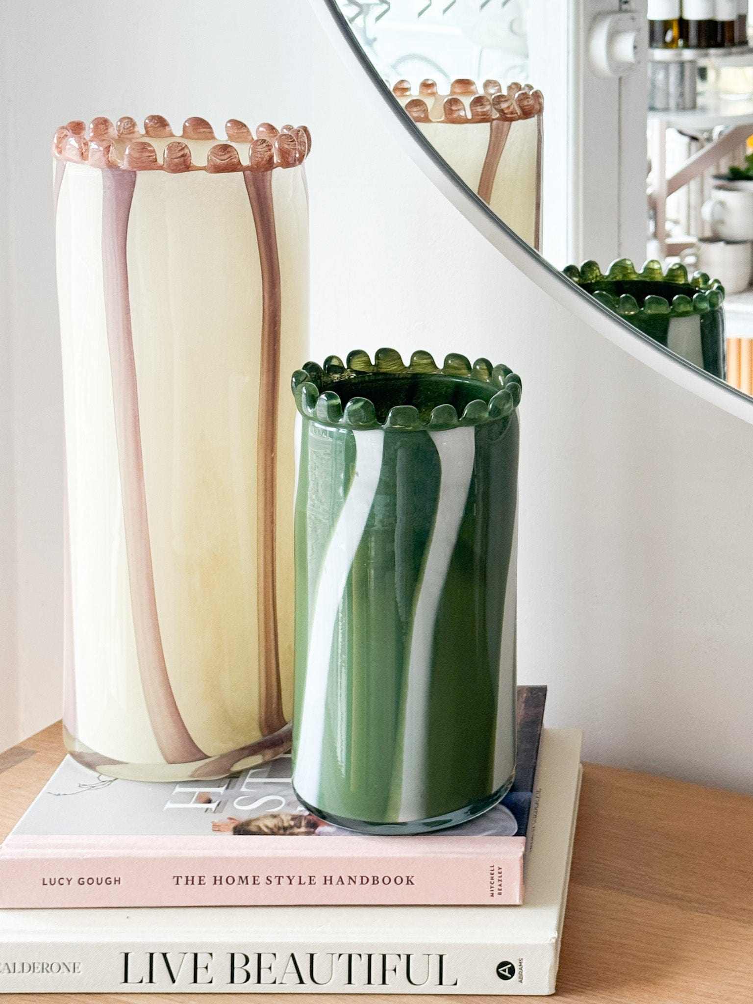 Norsu Interiors Vase Vienna Glass Vase, Large - Nude