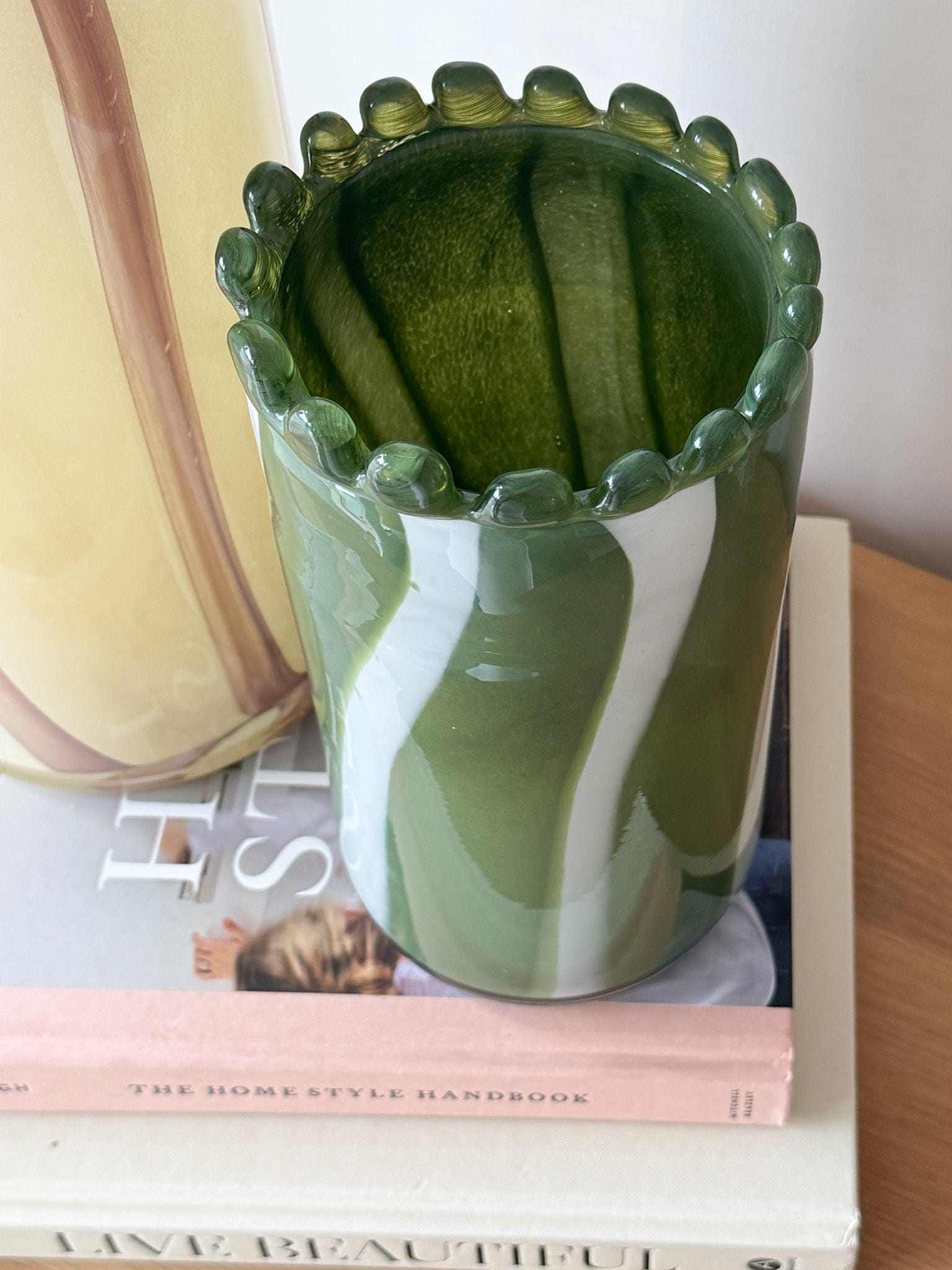 Norsu Interiors Vase Vienna Glass Vase, Small - Green