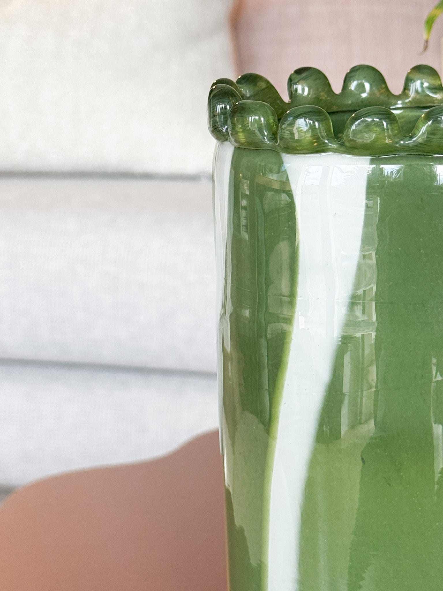 Norsu Interiors Vase Vienna Glass Vase, Small - Green