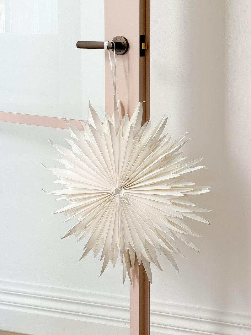 Nordic Rooms Christmas Decorations Window & Wall Hanging Star Ornament, Off-White - Various Sizes