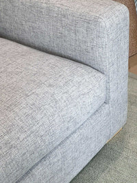 Molmic Sofas 3 Seater Molmic Shona sofa, 3 Seater, Hawthorn Silver Fabic with Oak Timber Legs AVAILABLE FOR IMMEDIATE PICK UP
