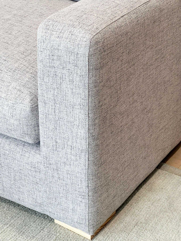 Molmic Sofas Molmic Shona sofa, Hawthorn Silver Fabic with Oak Timber Legs (7908354588921)
