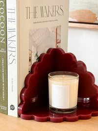 norsu Studio Acrylic Scalloped Bookends (Set of Two) – Merlot