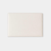 Ivory norsu Cabin Bedhead king size with Ovis boucle fabric and self-piped trim, sleek modern design