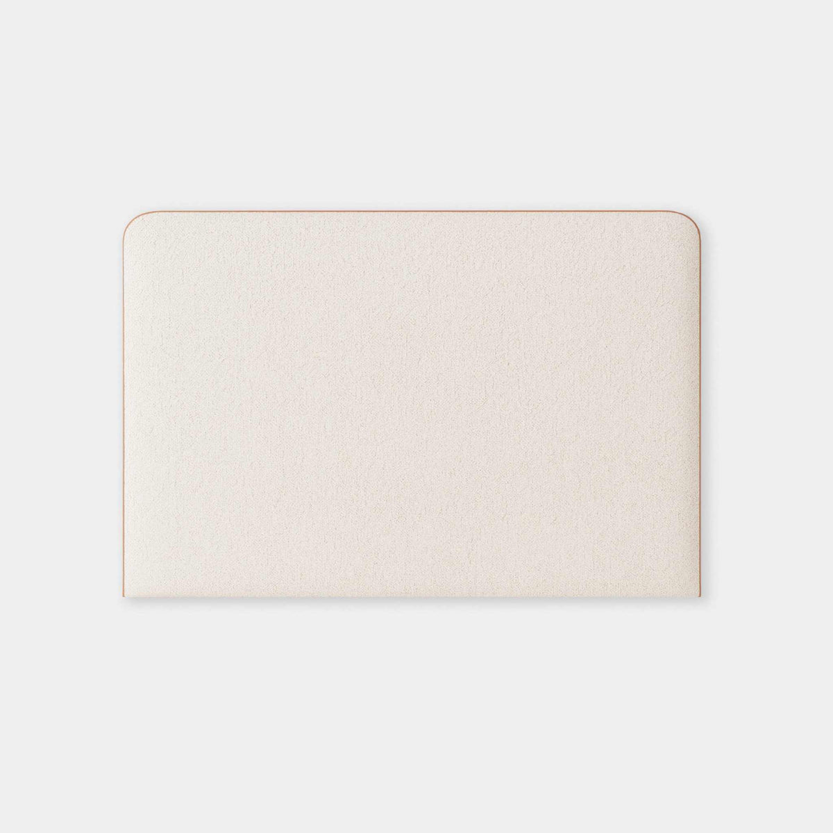 norsuSTUDIO Bedheads norsu Bedhead, Bouclé with Leather Piping